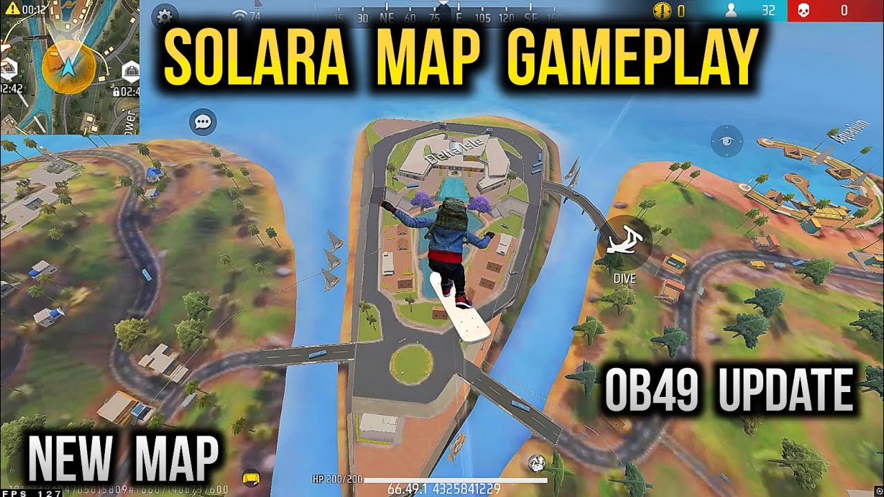 New Solara Map Gameplay | Free Fire New Map Solara | OB49 Update
