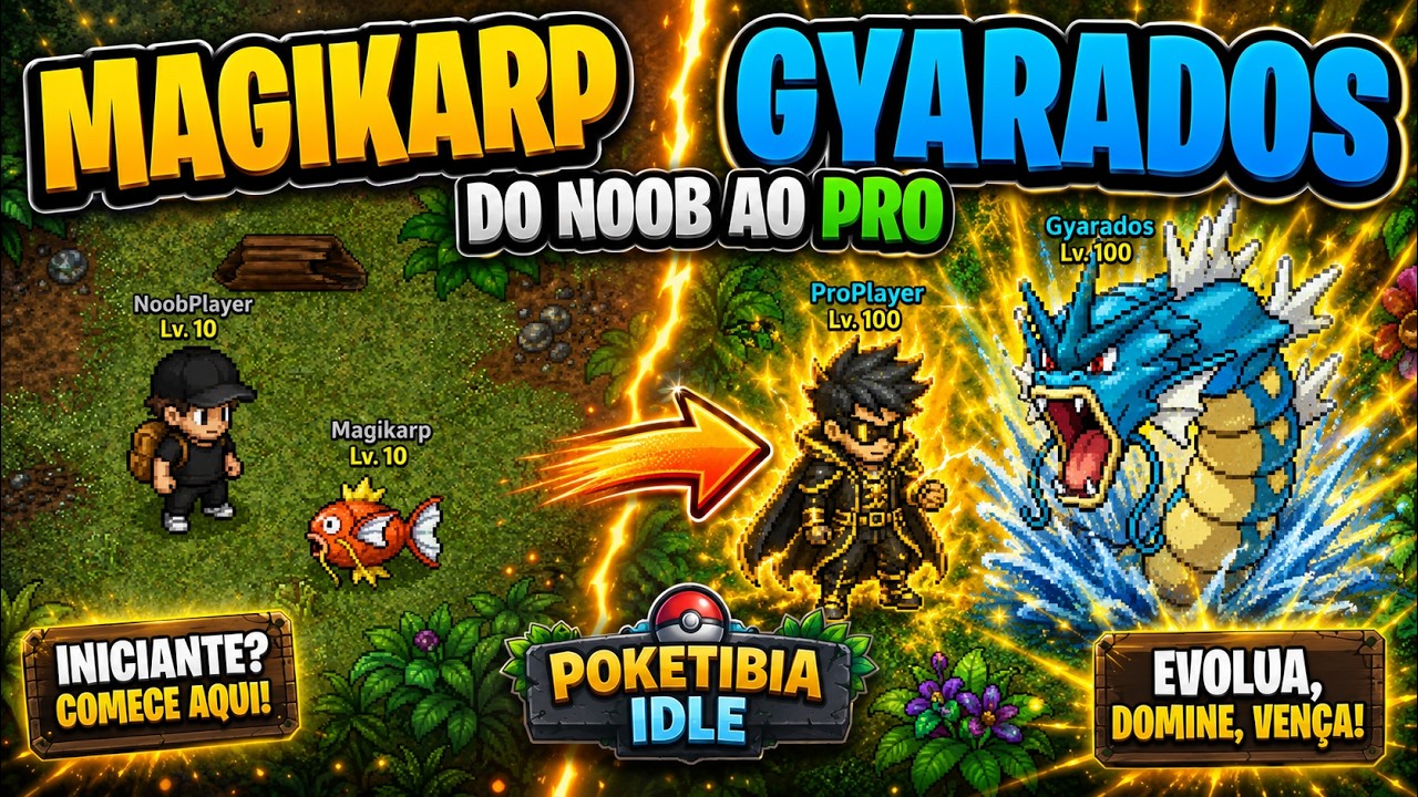 POKETIBIA IDLE - COMO COME&Ccedil;AR E EVOLUIR DE FORMA R&Aacute;PIDA!