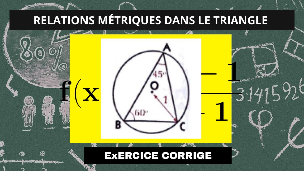 Relations M&eacute;triques Dans Le Triangle Rectangle