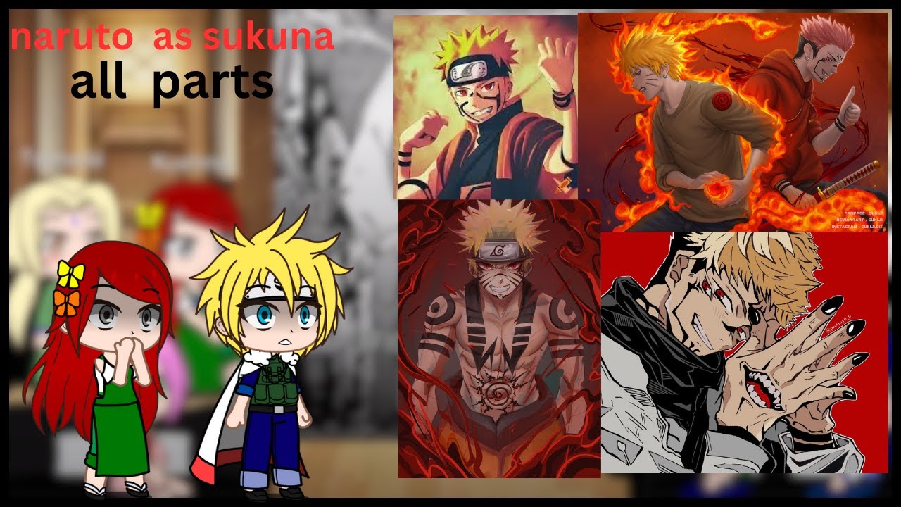 Naruto friends and family react to Naruto as Sukuna | naruto as sukuna || all part || #react #naruto