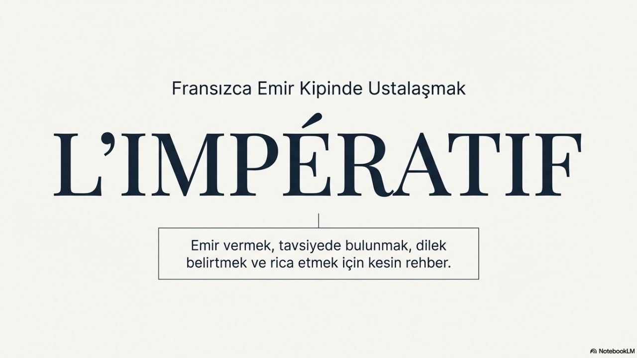 Fransızca'da Emir Cümleleri Nasıl Kurulur? | L'Impératif #fransızca #fransızcakursu #fransızcaöğren