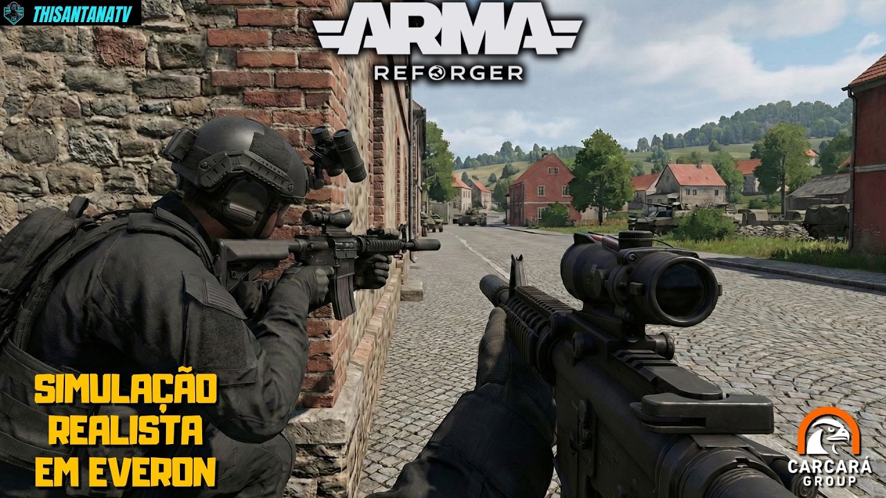 ARMA REFORGER LIVE: O CAOS DA GUERRA EM EVERON! | Servidor PvE Carcará Group |