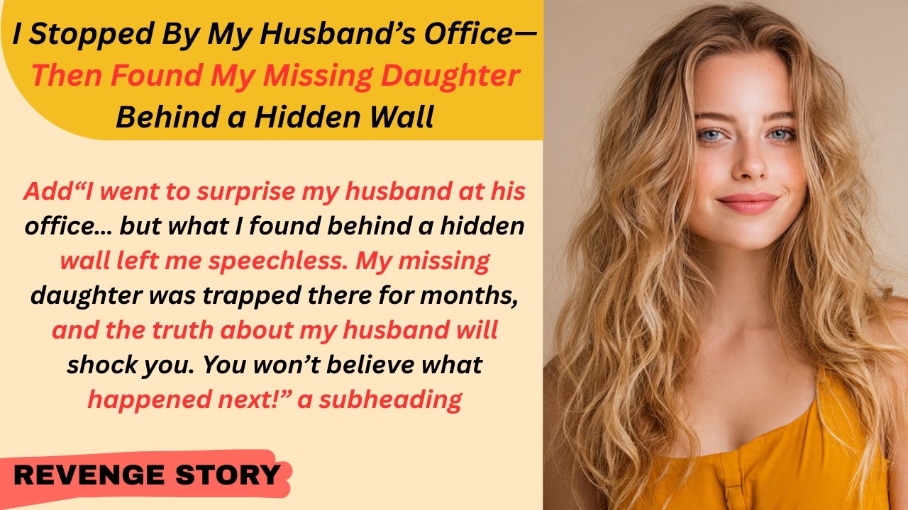 I Stopped By My Husband’s Office—Then Found My Missing Daughter Behind a Hidden Wall