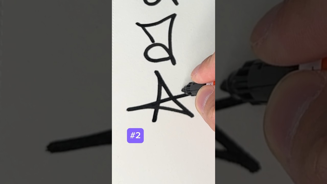 4 Letter &ldquo;A&rdquo; Tag Ideas | Which &ldquo;A&rdquo; Tag Resonates with You? | #Graffiti #LetterA #Shorts