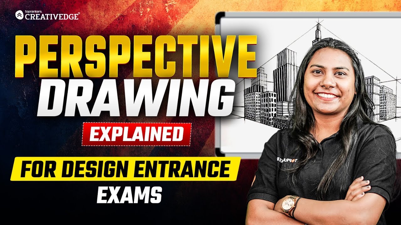 Perspective Drawing Explained ✍️| Most Important Topic for Design Entrance Exams 2026 🔎🎯