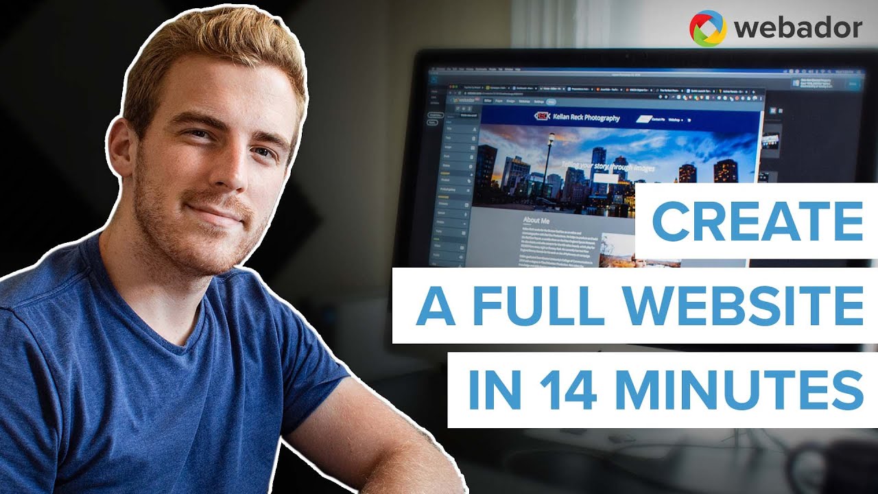 Create a full website in 14 minutes with Webador