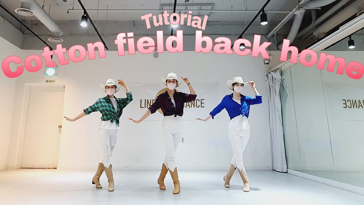 Cotton Field Back Home Line Dance (Tutorial)