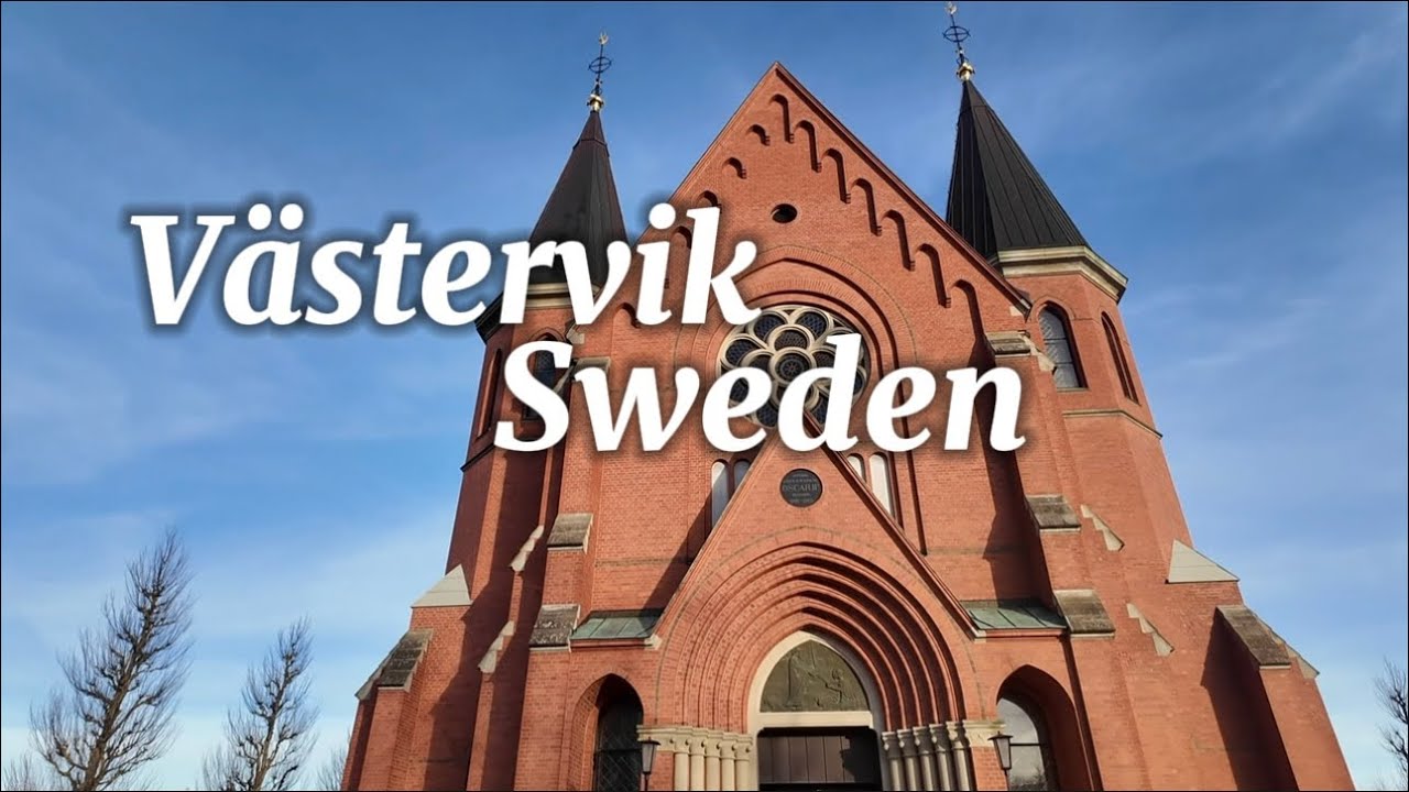 Västervik / Sweden / Virtual Walking Tour in 4K / January 2025