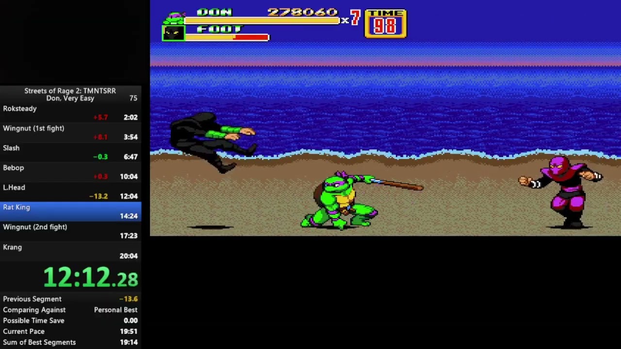 03 08 2026   SOR 2 TMNT SRR 2022 romhack Don VE 1956 speedrun