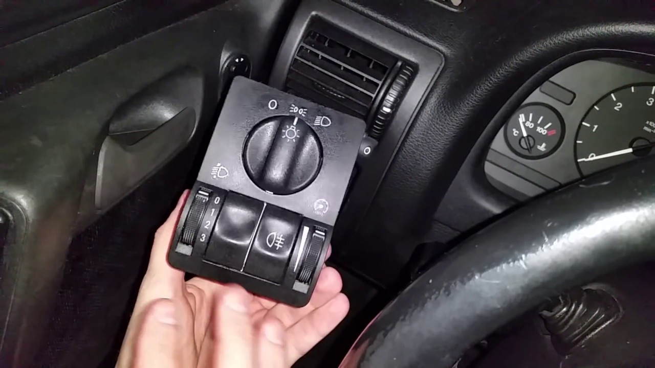 Как разобрать выключатель освещения? Opel Astra G II Vauxhall 1.6 1998