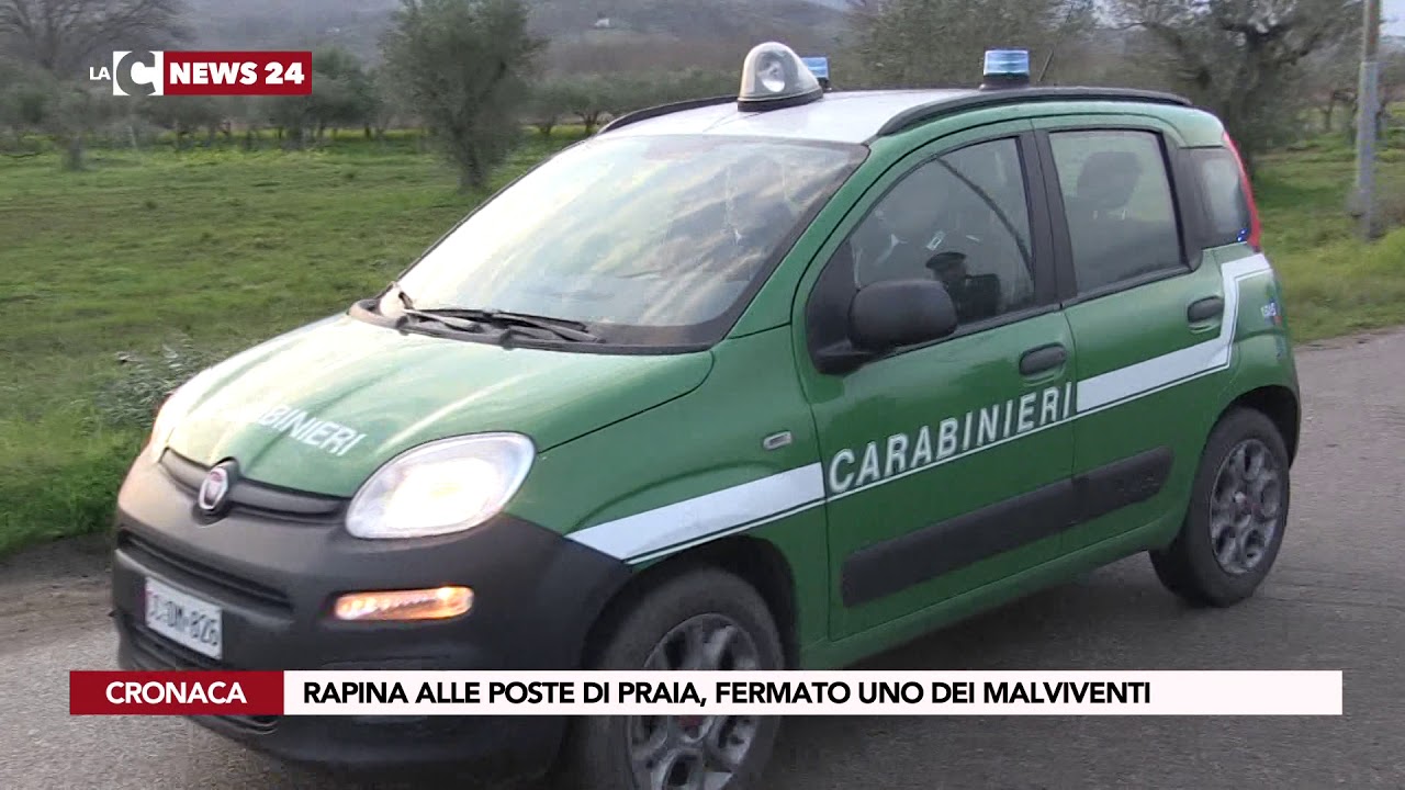 RAPINA ALLE POSTE DI PRAIA, FERMATO UNO DEI MALVIVENTI