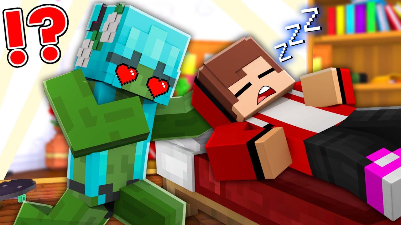 ДЕВУШКА-ЗОМБИ Обожаю Джей-Джея в Minecraft Challenge - Maizen JJ и Майки