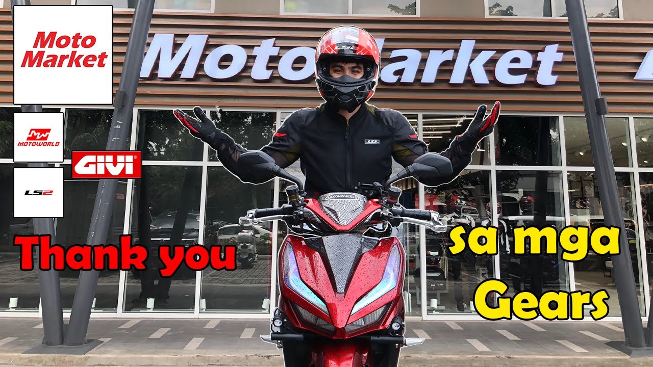 BINIGYAN AKO NG MGA GEARS NG MOTO MARKET | LS2 HELMET JACKET GLOVES GIVI BOX