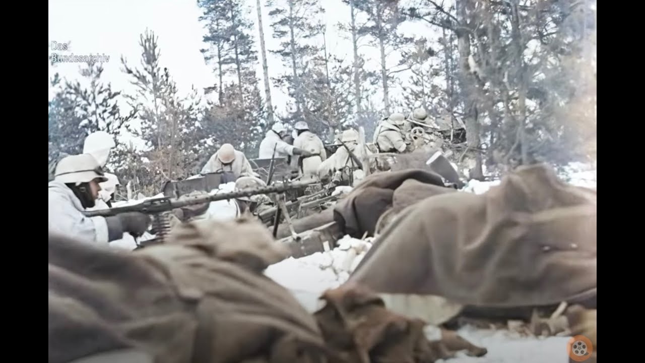 Интенсивные кадры фронтовых боев немецких войск | Вторая мировая война