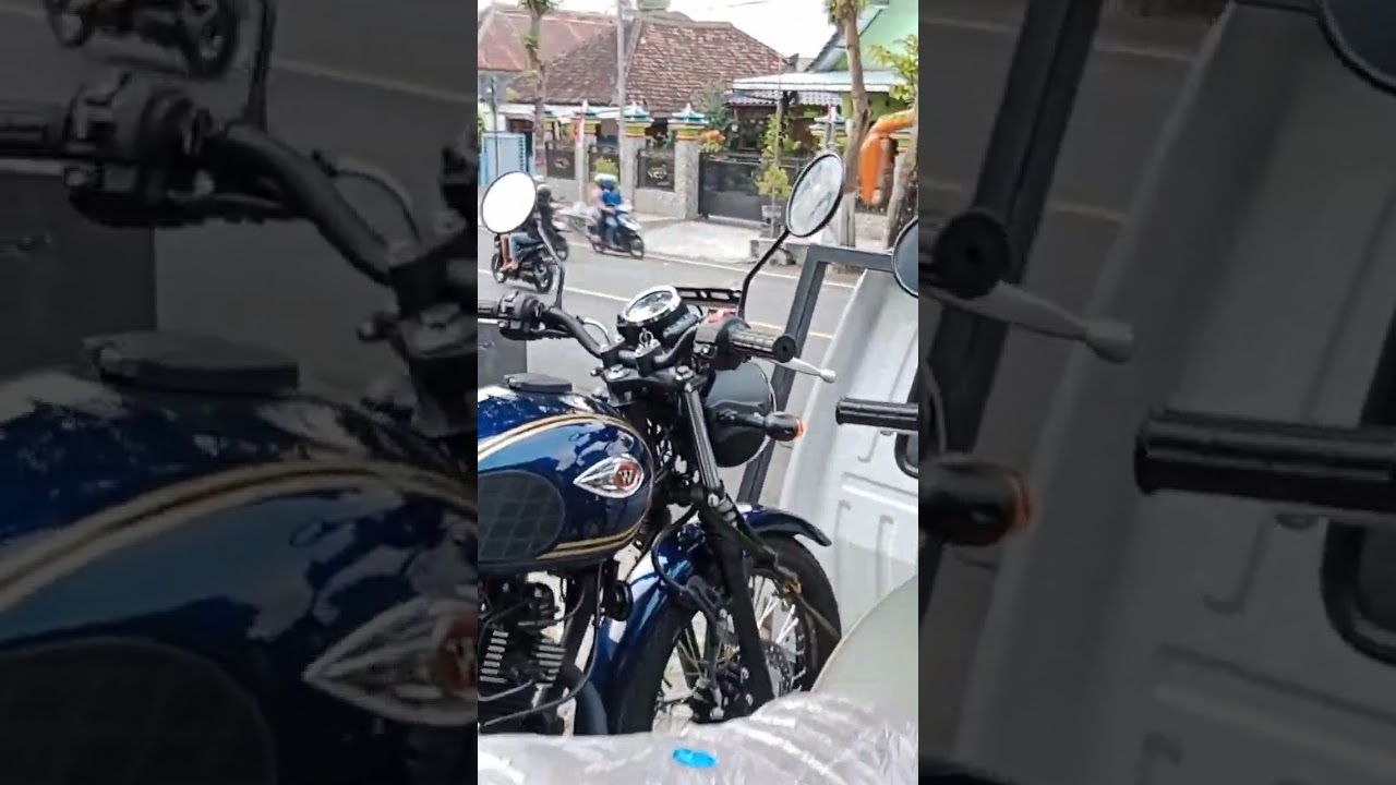 W175SE Terbaru2022 Green N Blue part1#fyp #kawasaki #shorts #viral #trending #klx #unboxing #w175