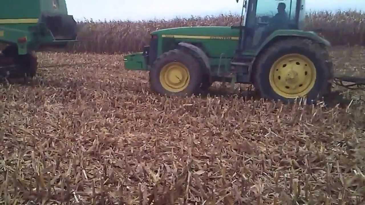 Wtopa JD 8200 z kukurydzą (ziarno) Gospodarstwo rolne GRUBNO