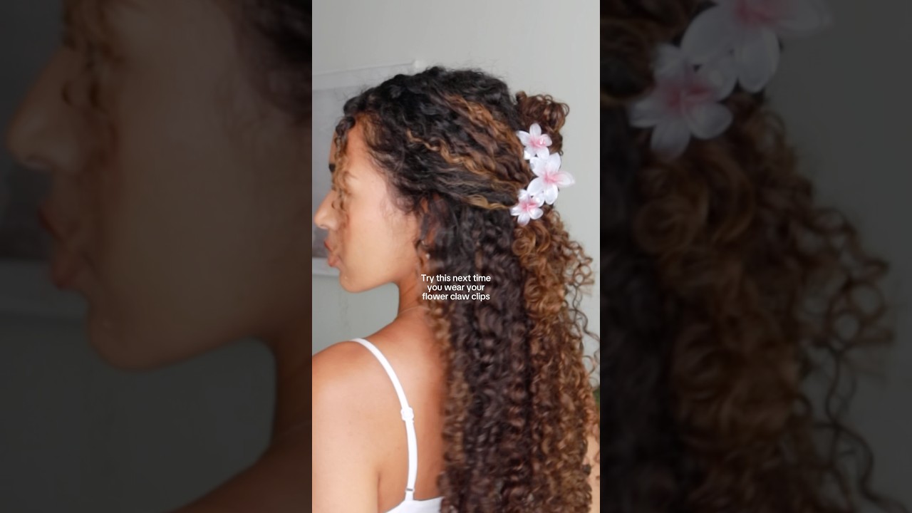 Try THIS next time you wear your flower claw clips 🌸 