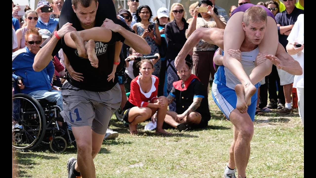Wife Carrying Florida Championship 2017, Lake Worth Florida. March 5, 2017