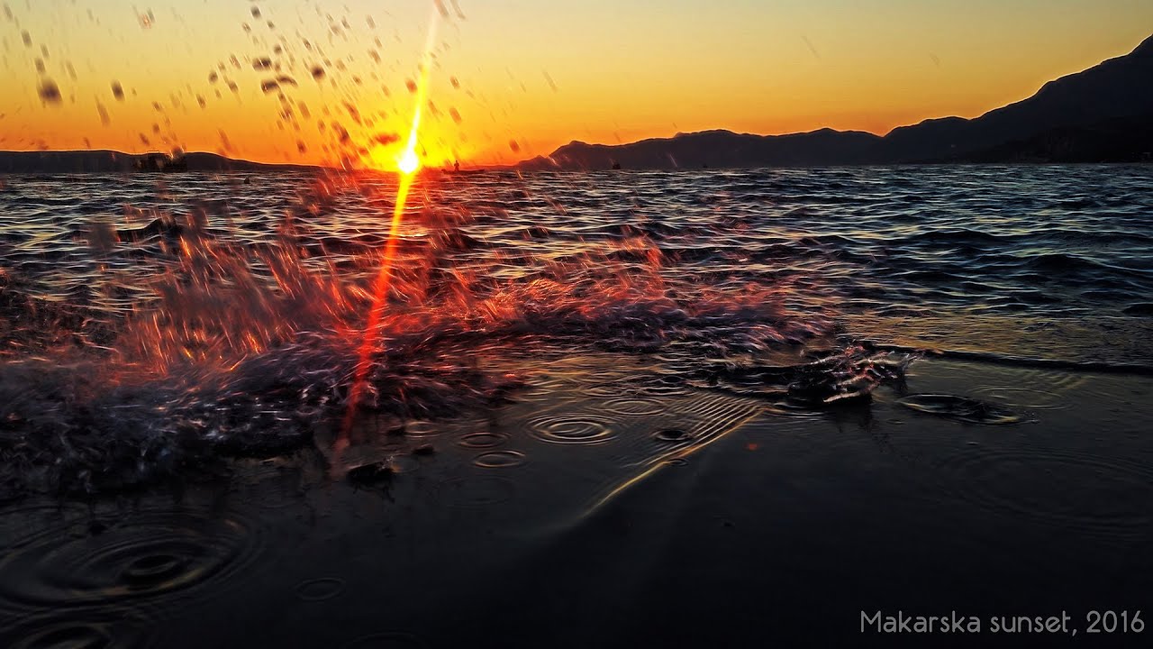 Makarska sunset video. Croatia 2016.
