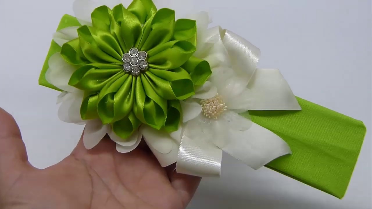 Como Hacer Flor petalos Sencillos de elaborar para  Tiaras Diademas paso a paso
