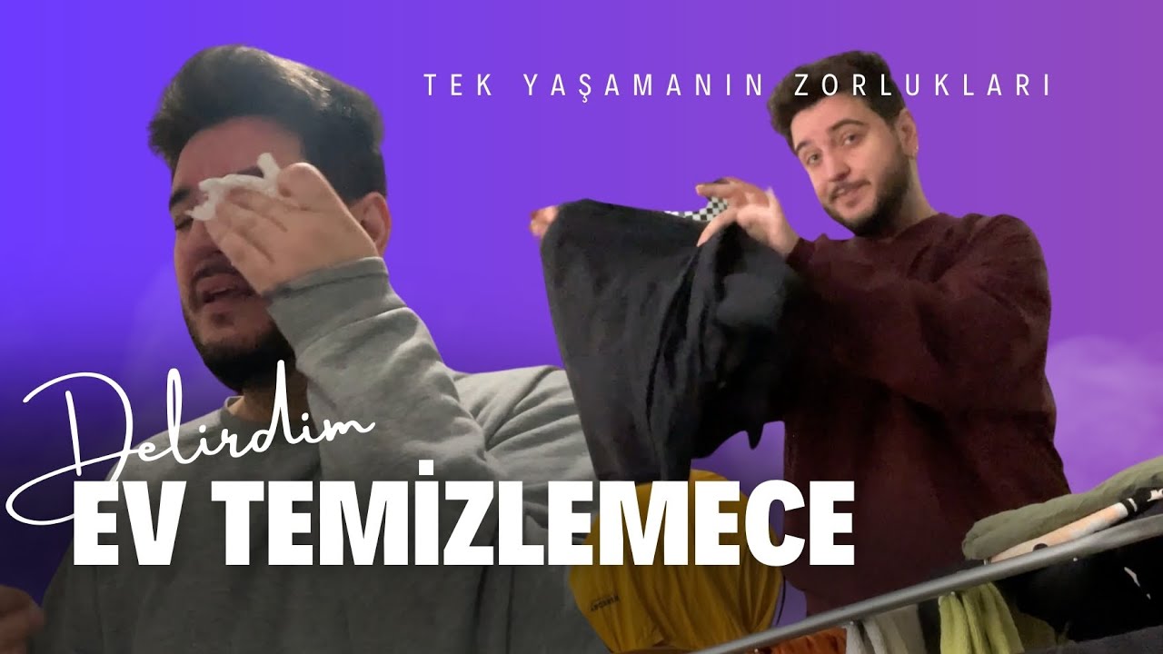 EVİ TEMİZLERKEN DELİRDİM! (Tek Yaşamak, Çamaşırlar, Kedi Sorunları...)