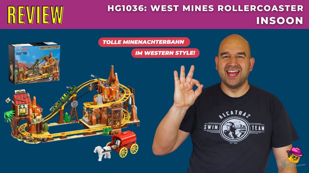 Wilde Wild West Achterbahn: West Mines Rollercoaster von Insoon im Review / Set HG1036