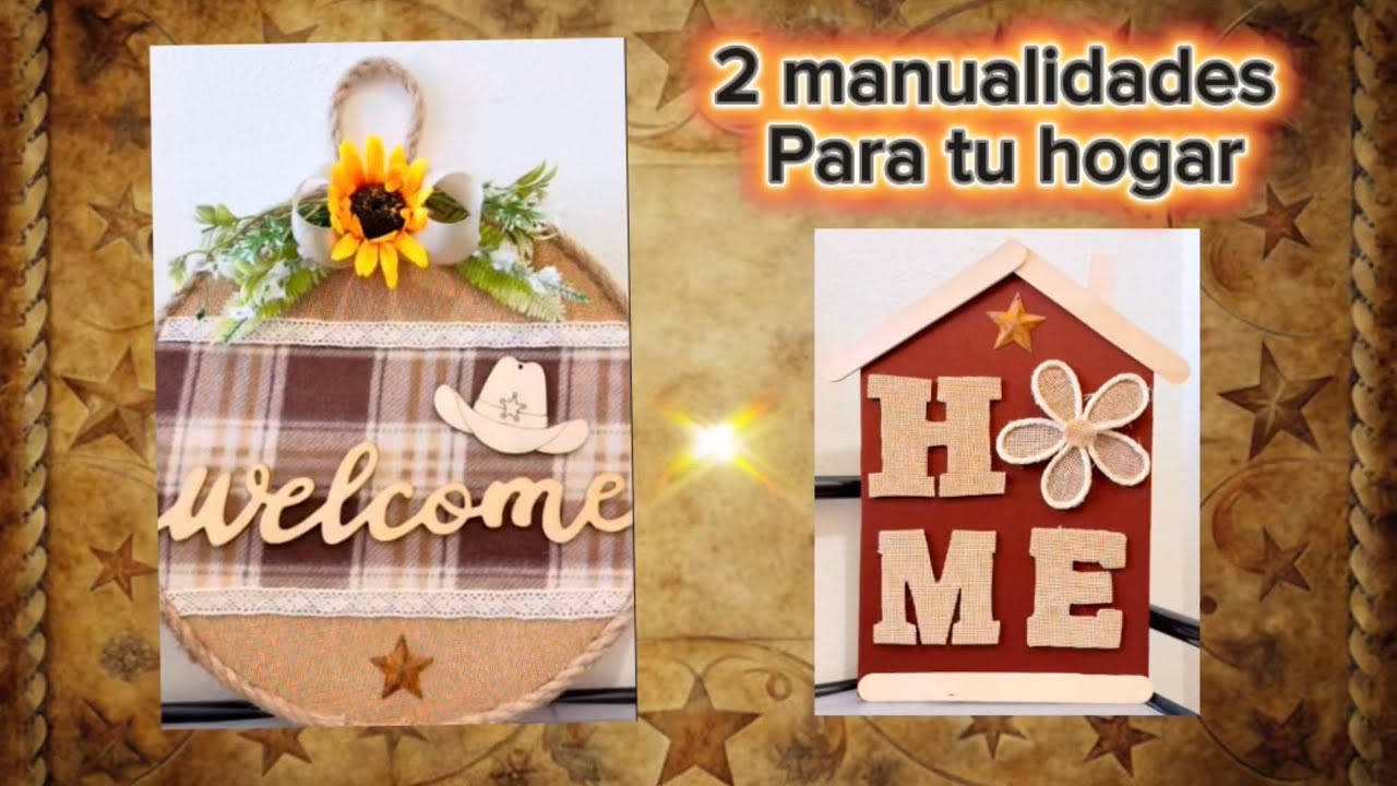 2 hermosas manualidades rápidas y fáciles para decorar nuestro hogar 🤠🌼✂️