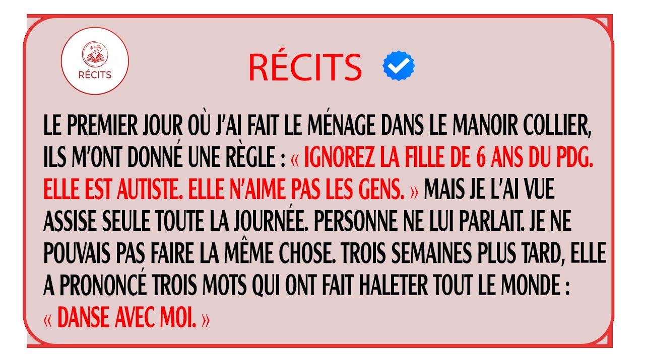 La fille autiste du PDG n'avait pas parlé depuis un an. Puis elle a dit à la nouvelle femme de...