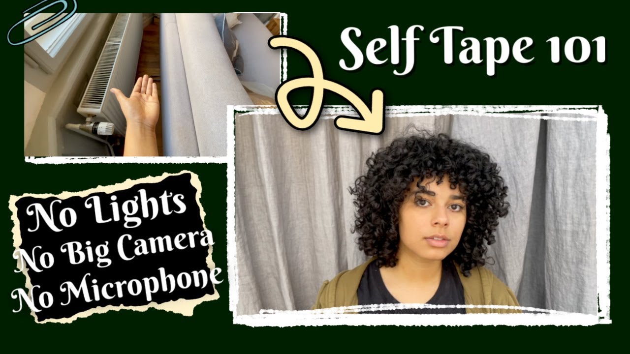 How to film a Self tape on a Budget (Natural light, Tripod and Curtain)