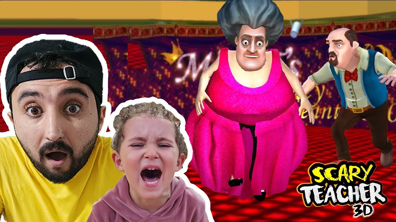 KIZGIN ÖĞRETMEN BALON OLDU UÇTU!  SCARY TEACHER 3D ! GÖKHAN ABİ ,  BAHAR VE BANU ALYA | OYUNA GEL