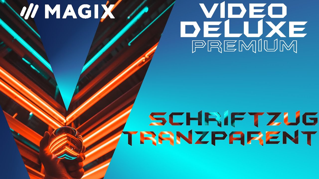 Textmaske Video im Schriftzug - MAGIX VIDEO DELUXE 2020 - Anfänger Guide Tutorial Deutsch