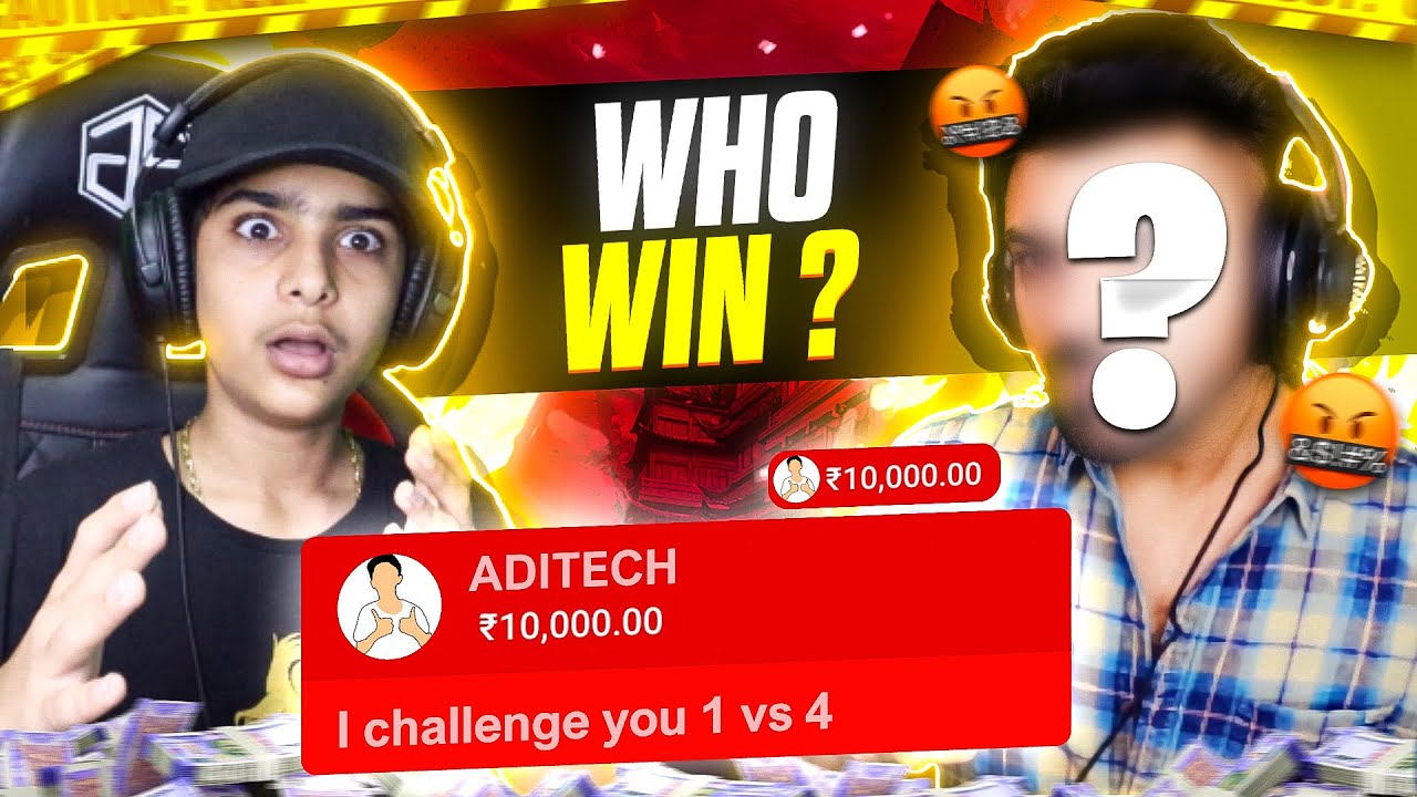 I Sent Superchat To Most Angry Youtuber & Challenged For 1vs2 🤯