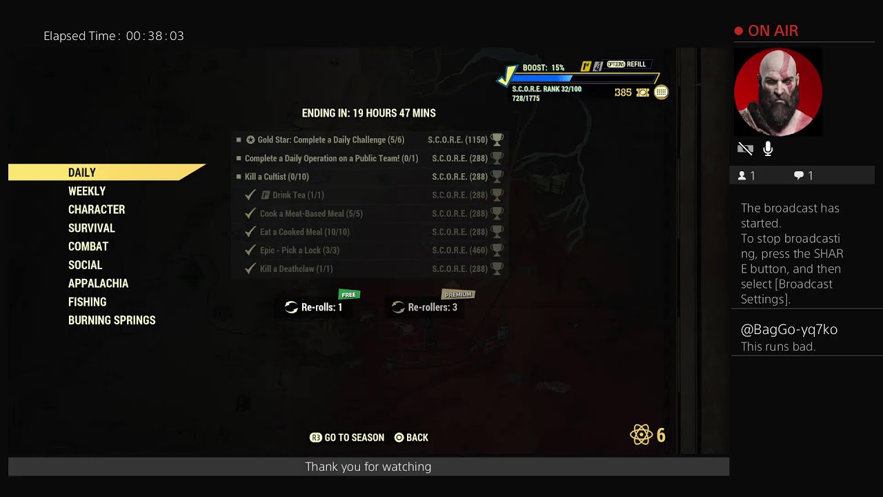 tyrrishear's Live PS4 Broadcast