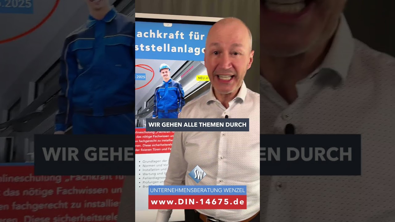 Der Hammer! Neue Onlineschulung in 2025: Fachkraft f&uuml;r Feststellanlagen |&nbsp;Jetzt anmelden!