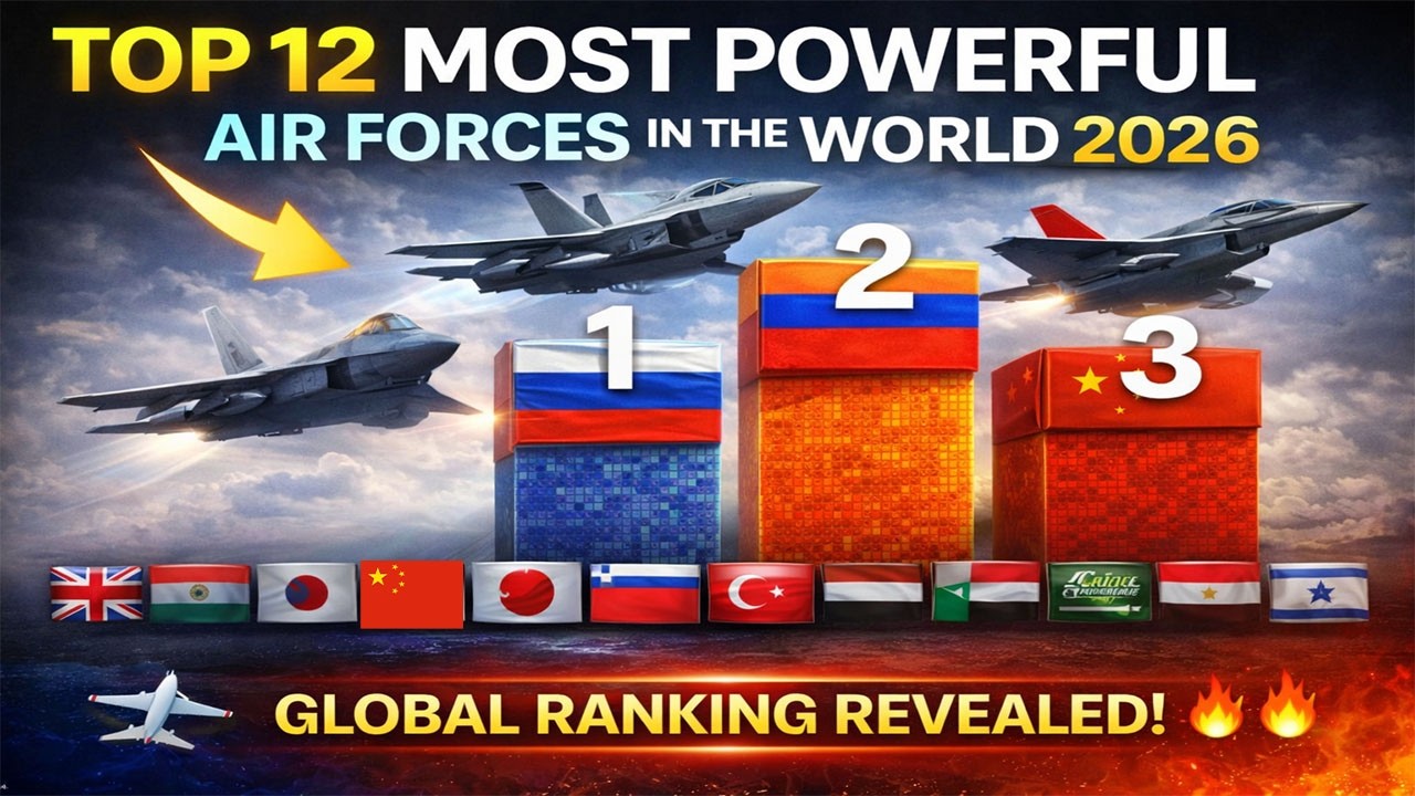 Top 12 Air Forces in the World 2026 | Most Powerful Air Forces Ranking ✈️