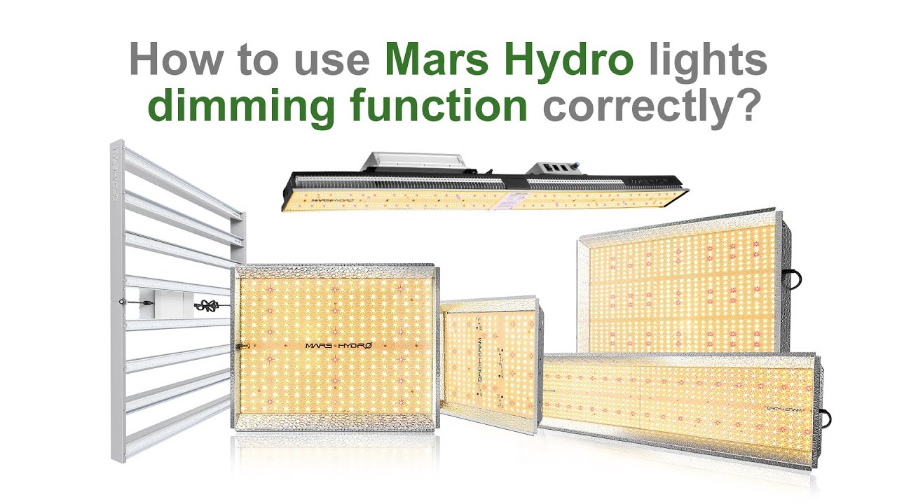 How to use Mars Hydro lights dimming function correctly?