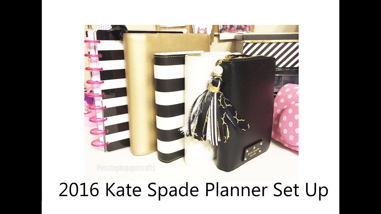 2016 Kate Spade Wellesley - Planner Set Up