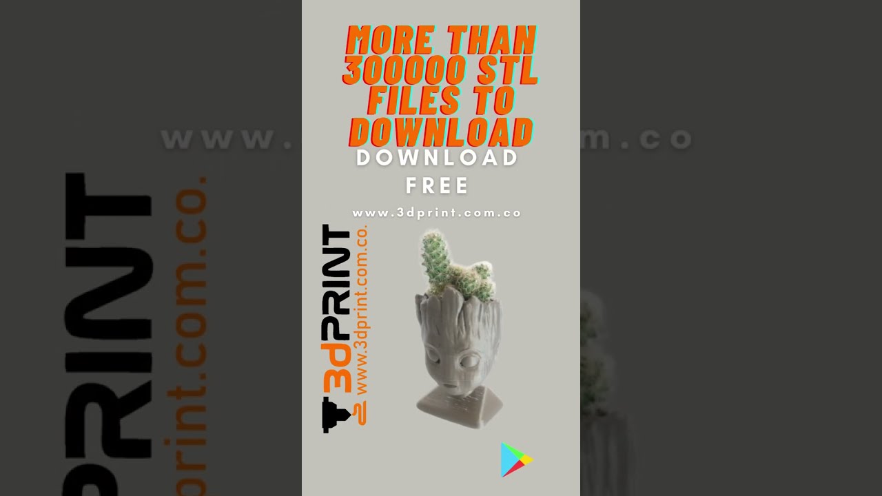 Baby Groot head planter ❤️3D Groot STL file free baby groot 3d model download