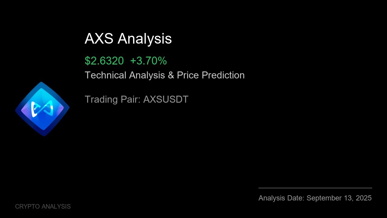 AXS (AXSUSDT) Technical Analysis - Price Prediction & Buy or Sell September 13, 2025