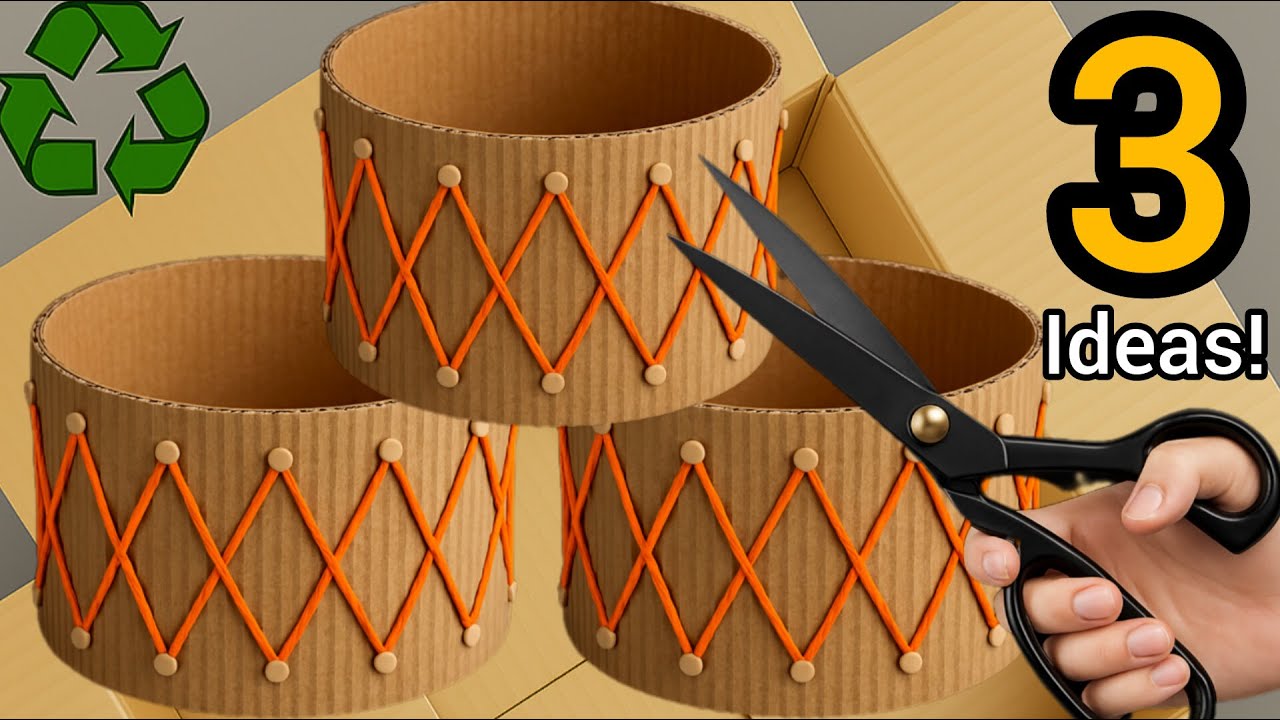 3 Creative Decoration and Crafts Ideas/Waste Recycling Ideas♻️