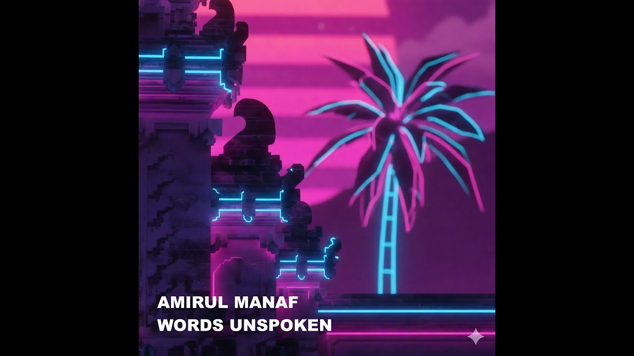Words Unspoken - Amirul Manaf (Official Visualizer) | Nusantara-Wave / Synthpop