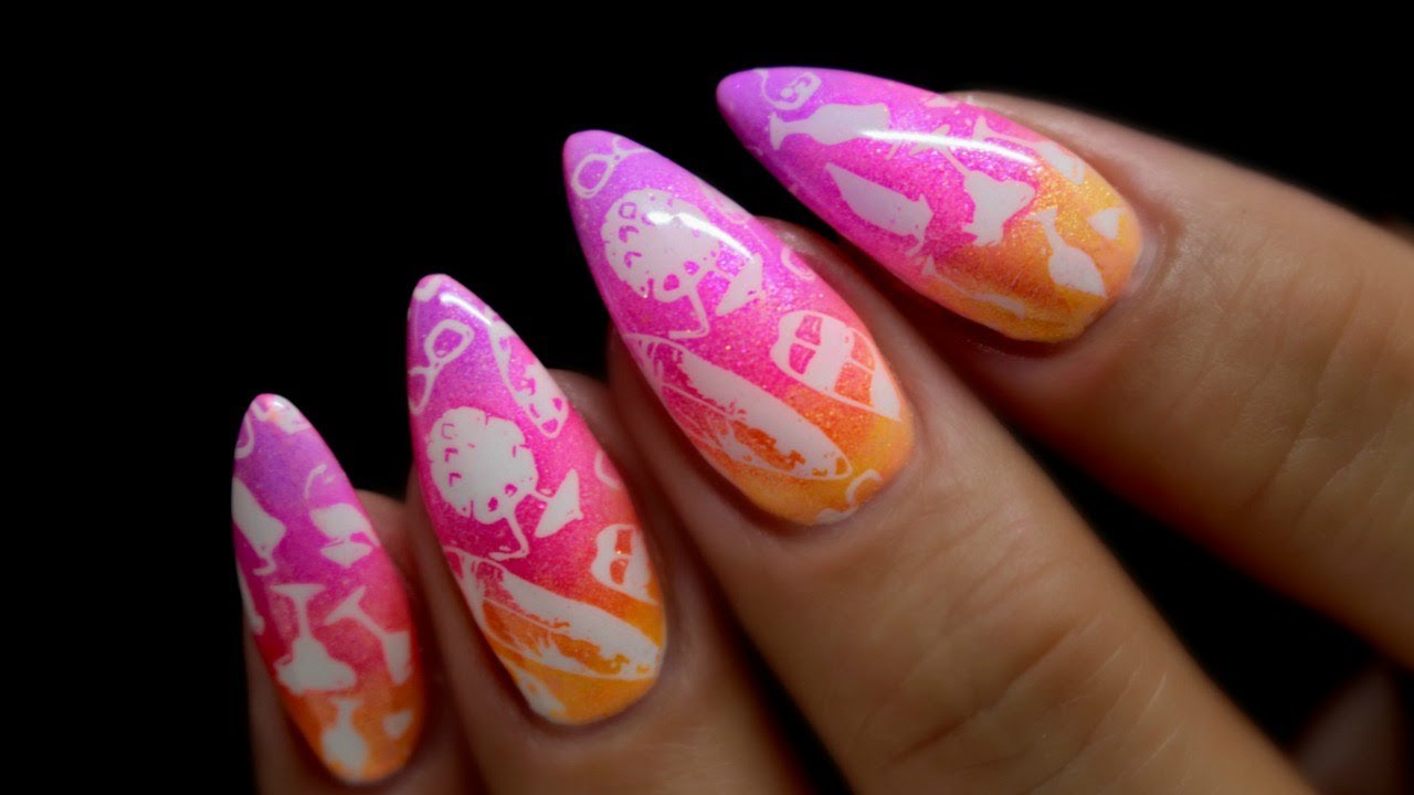 ☀️HEATWAVE! STAMP FIRST THEN PIGMENTS TUTORIAL | PASTEL NEONS☀️