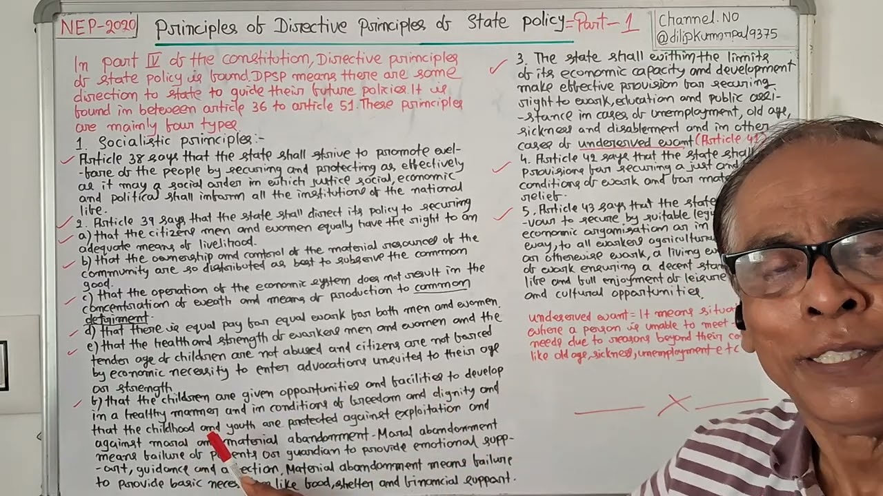 1004)Directive Principles of State Policy=Part/1=(OdiaVideo)+3 1st Sem+2nd Pap.
