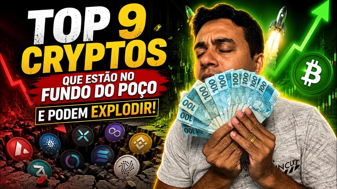 TOP 9 Criptos que Est&atilde;o no FUNDO DO PO&Ccedil;O e Podem EXPLODIR na Pr&oacute;xima Alta do Mercado