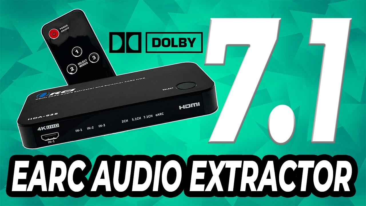 7.1 HDMI EarC Audio Extractor с Dolby Atmos