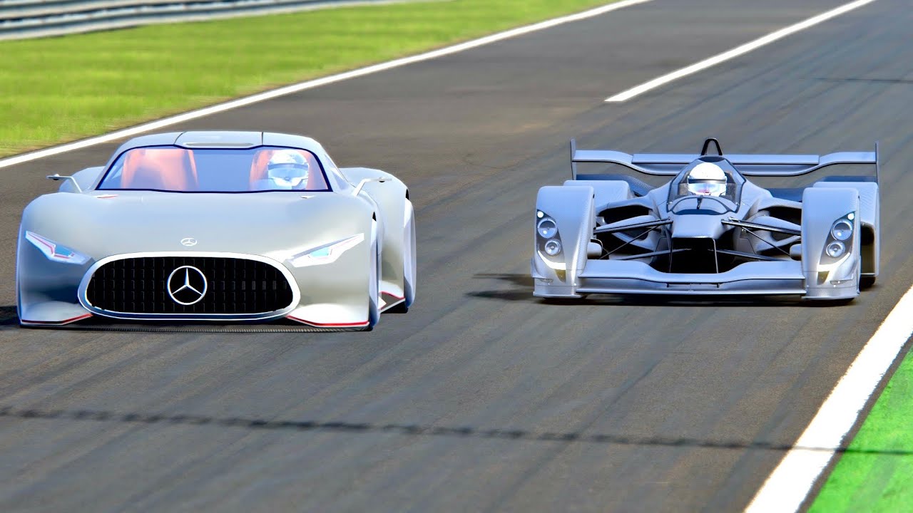 Mercedes-Benz AMG Vision GT vs Red Bull X1 Carbon - Monza