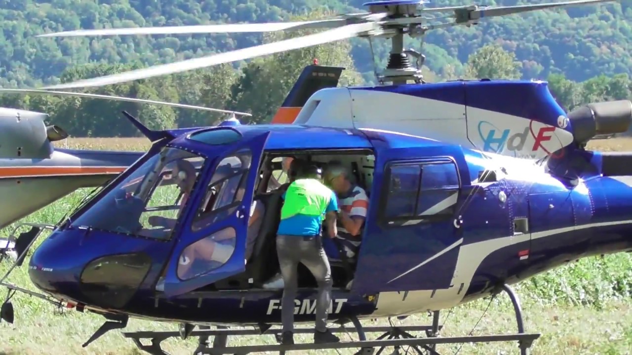 bapteme hélico AS350 coupe Icare 2018