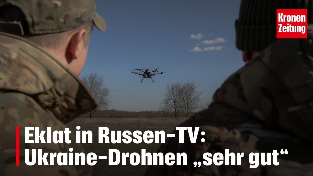 Eklat in Russen-TV: Ukraine-Drohnen „sehr gut“ | krone.tv NEWS