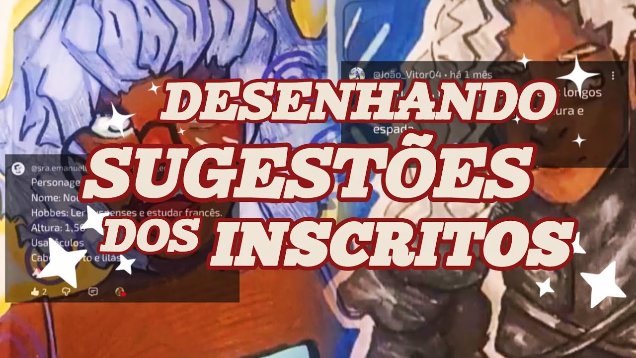 DESENHE COMIGO!! (sugestões dos inscritos)