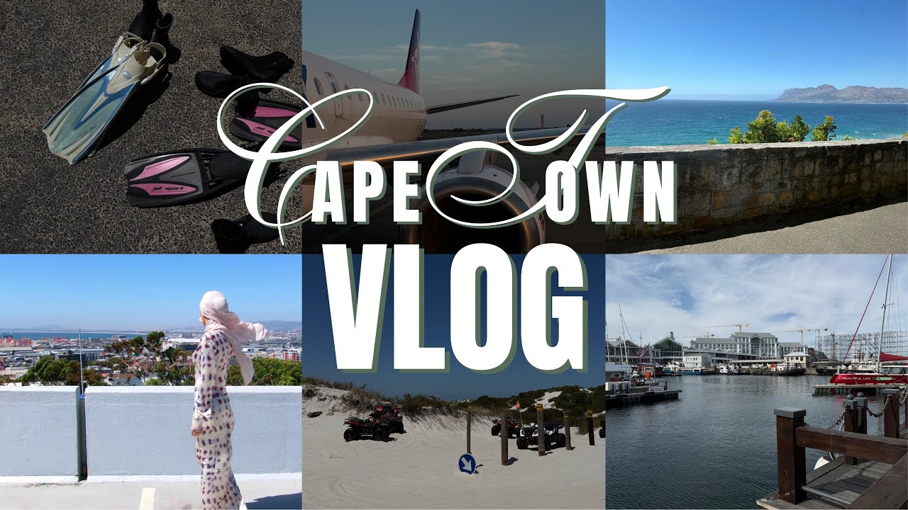 CAPE TOWN VLOG 🌺🏝️🌊| touring, shopping, diving, Atlantis dunes